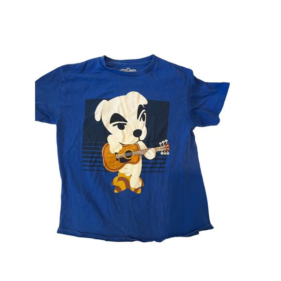 Animal Crossing Puppy Playing Guitar T-Shirt Mens L - Picture 1 of 3